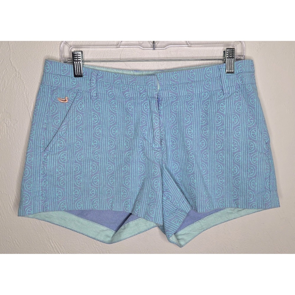 Southern Marsh Women's Purple Mint Green Size 4 Brighton Shorts 3.5" Inseam